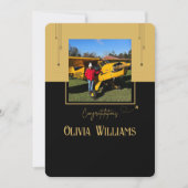 パイロット最初の単独飛行写真, オーダーメイド 航空カード (正面)