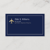 パイロット民間航空機 名刺 (正面)