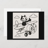 パイロット猫 ポストカード (正面/裏面)