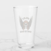 パイロット生まれからソーアスカルウイングクールおもしろい航空 タンブラーグラス (裏面)