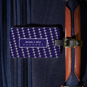 パイロット用飛行機の青い手荷物ラベル ラゲッジタグ