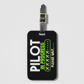 パイロット積込航空学校 ラゲッジタグ (正面縦)