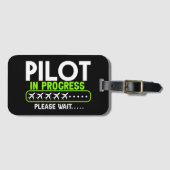 パイロット積込航空学校 ラゲッジタグ (正面横)