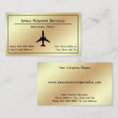 パイロット航空サービスジェット機ビジネスカード 名刺 (正面/裏面)
