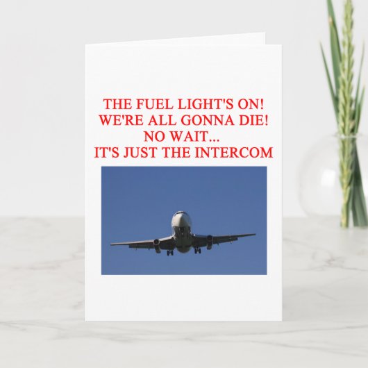 パイロット航空ジョーク カード (正面)