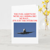 パイロット航空ジョーク カード (黄色い花)