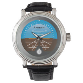 パイロット航空機コックピット姿勢表示器 腕時計