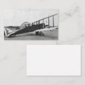 パイロット航空機ヴィンテージ名刺 名刺 (正面/裏面)