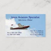 パイロット航空独身の機関飛行機名刺 名刺 (正面)