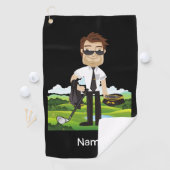 パイロット航空産業ゴルファーのゴルフボール ゴルフタオル (インサイチュ)