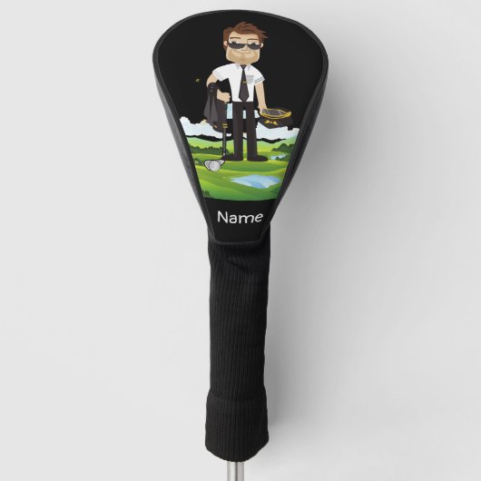 パイロット航空産業ゴルファーのゴルフボール ゴルフヘッドカバー (正面)