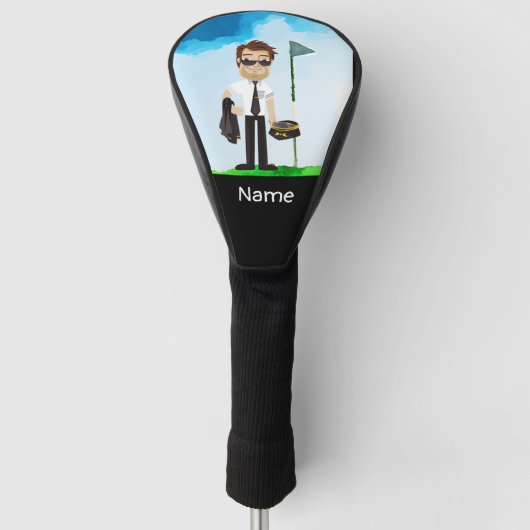 パイロット航空産業ゴルファーのゴルフボール ゴルフヘッドカバー (正面)