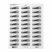 パイロット航空飛行機ヴィンテージ差出人住所 ラベル (フルシート)