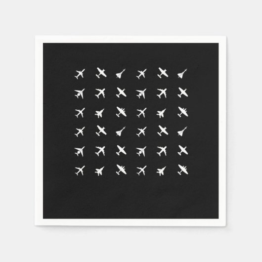 パイロット航飛んでいる空飛行士計画 スタンダードカクテルナプキン (正面)