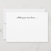 パイロット訓練生の面白いデザイン 招待状 (裏面)