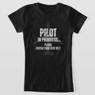 パイロット進行中の将来のパイロット飛行機航空機 Tシャツ