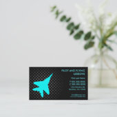 パイロット飛んでいるスカスタムレッスンの名刺 名刺 (スタンド正面)