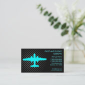 パイロット飛んでいるスカスタムレッスンの名刺 名刺 (スタンド正面)