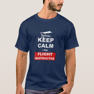 パイロット飛行インストラクター航空飛行機 Tシャツ
