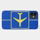 パイロット飛行機航空飛んでいるiPhone 11ケース Case-Mate iPhoneケース (裏面(横))