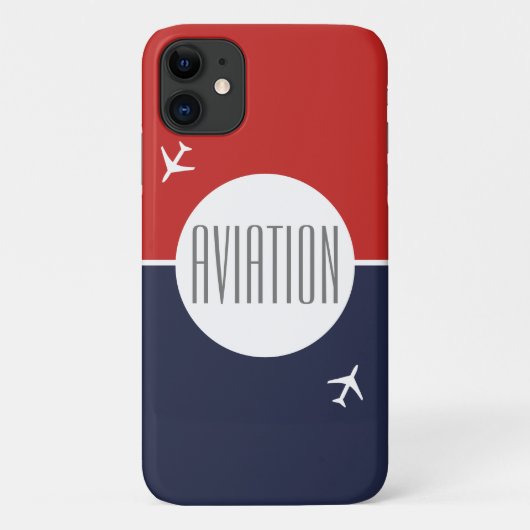 パイロット飛行機航空飛んでいるiPhone 11ケース Case-Mate iPhoneケース (裏面)