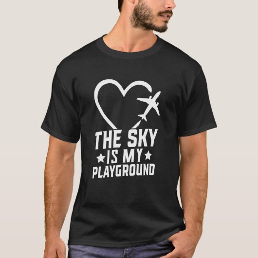 パイロット飛行機飛行機航空空は私のプレーヤー Tシャツ (正面)