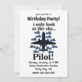 パイロット飛行機 私は空だけを見る パイロット 招待状 (正面)