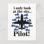 パイロット飛行機IのみThe Skyパイロット ポストカード (正面)