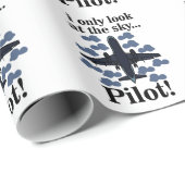 パイロット飛行機IのみThe Skyパイロット ラッピングペーパー (ロールコーナー)