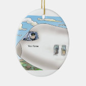 パイロット、コマーシャル – 男性 セラミックオーナメント (右)