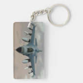 パイロット タイポグラフィー 航空機 フォト パーソナライズ キーホルダー (裏面)