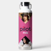 パイロット タイポグラフィ, ミニマル モダン オーダーメイド ウォーターボトル (正面)