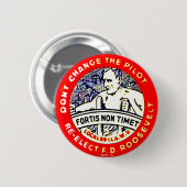 パイロット-ボタン--を変えないで下さい 缶バッジ (正面&裏面)