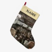 パイロット-操縦室-私達はパイロットか2つを必要とします ラージクリスマスストッキング (正面 (吊り時))