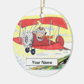 パイロット – 男性 セラミックオーナメント (左)