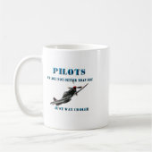 パイロット-私達はよりよくないです コーヒーマグカップ (左)