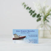 パイロット 航空 単発機 事業用名刺 名刺 (スタンド正面)