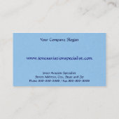 パイロット 航空 単発機 事業用名刺 名刺 (裏面)