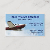 パイロット 航空 単発機 事業用名刺 名刺 (正面)