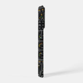 パイロット 飛行機 コックピット ダッシュ計器 航空 iPhoneケース (右側面)