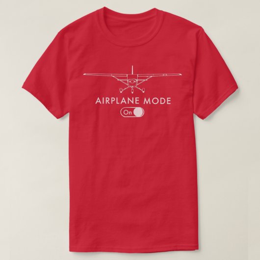 パイロットC172飛んでいるギフト飛行機モード Tシャツ (デザイン正面)