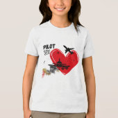 パイロットSON誇りを持った - Soon Ready to Soar T-Shirt トライブレンドTシャツ (正面)