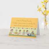 パイロヒーの作り方 カード (黄色い花)