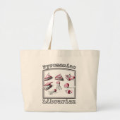 パイロマニアック図書館員の発火本アイディア ラージトートバッグ (正面)