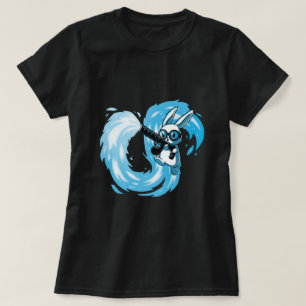 パイロマニアック絵を描バニーアート Tシャツ
