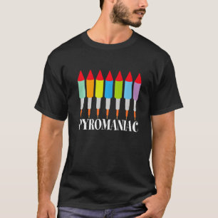 パイロマニアック花火パーティーロケットクラッカー Tシャツ