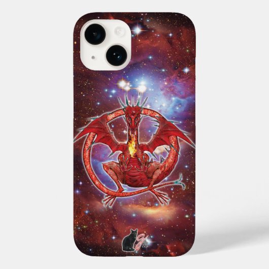 パイロープ コズミックドラゴン Case-Mate iPhoneケース iPhone 14ケース (裏面)