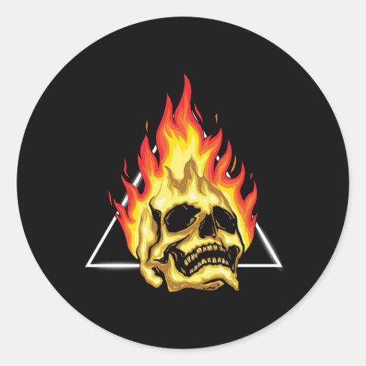 パイロ花火の火のパーティーブラー贈り物 ラウンドシール (正面)