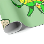 パインおもしろいアップルのピザかわいい ラッピングペーパー (ロールコーナー)