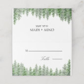 パインお洒落ツリーフォレ結婚スト プレイスカード (外部開封)
